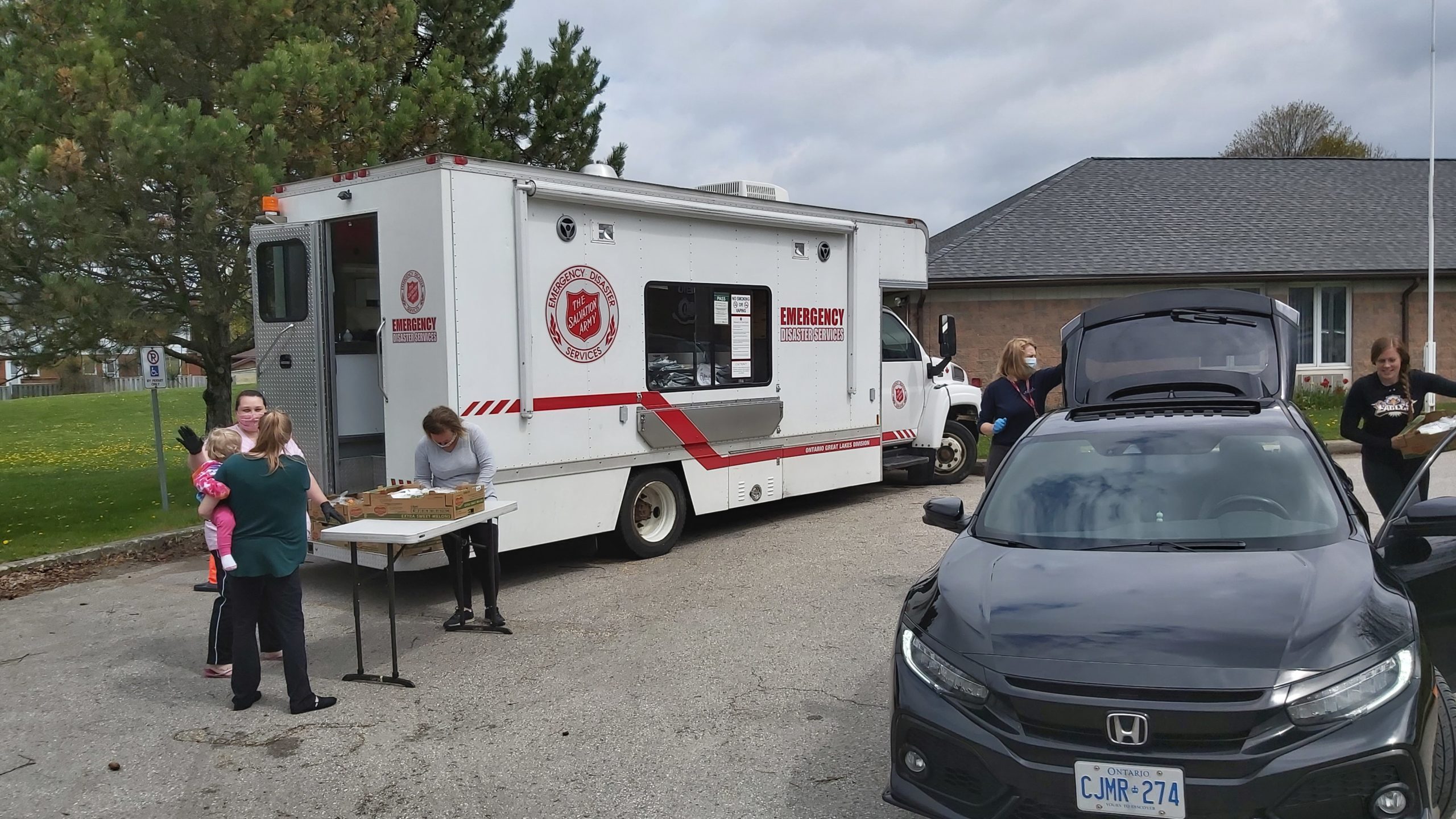 EDS truck serving food