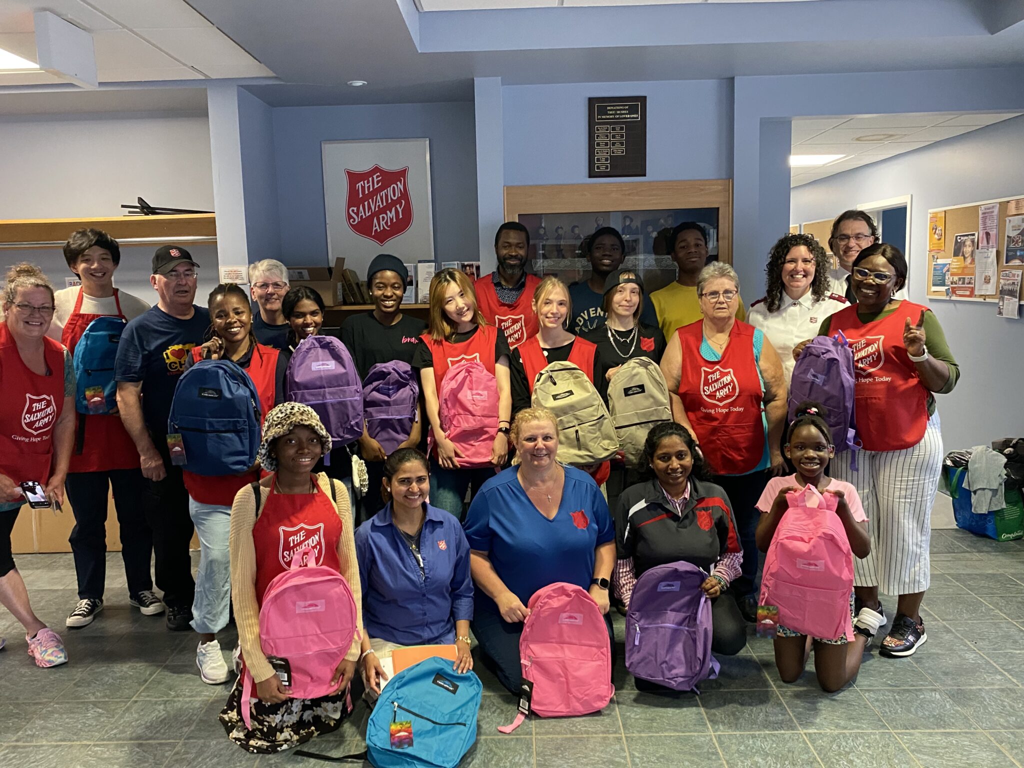 Salvation Army Helps Newcomer Family With Back-to-School Essentials
