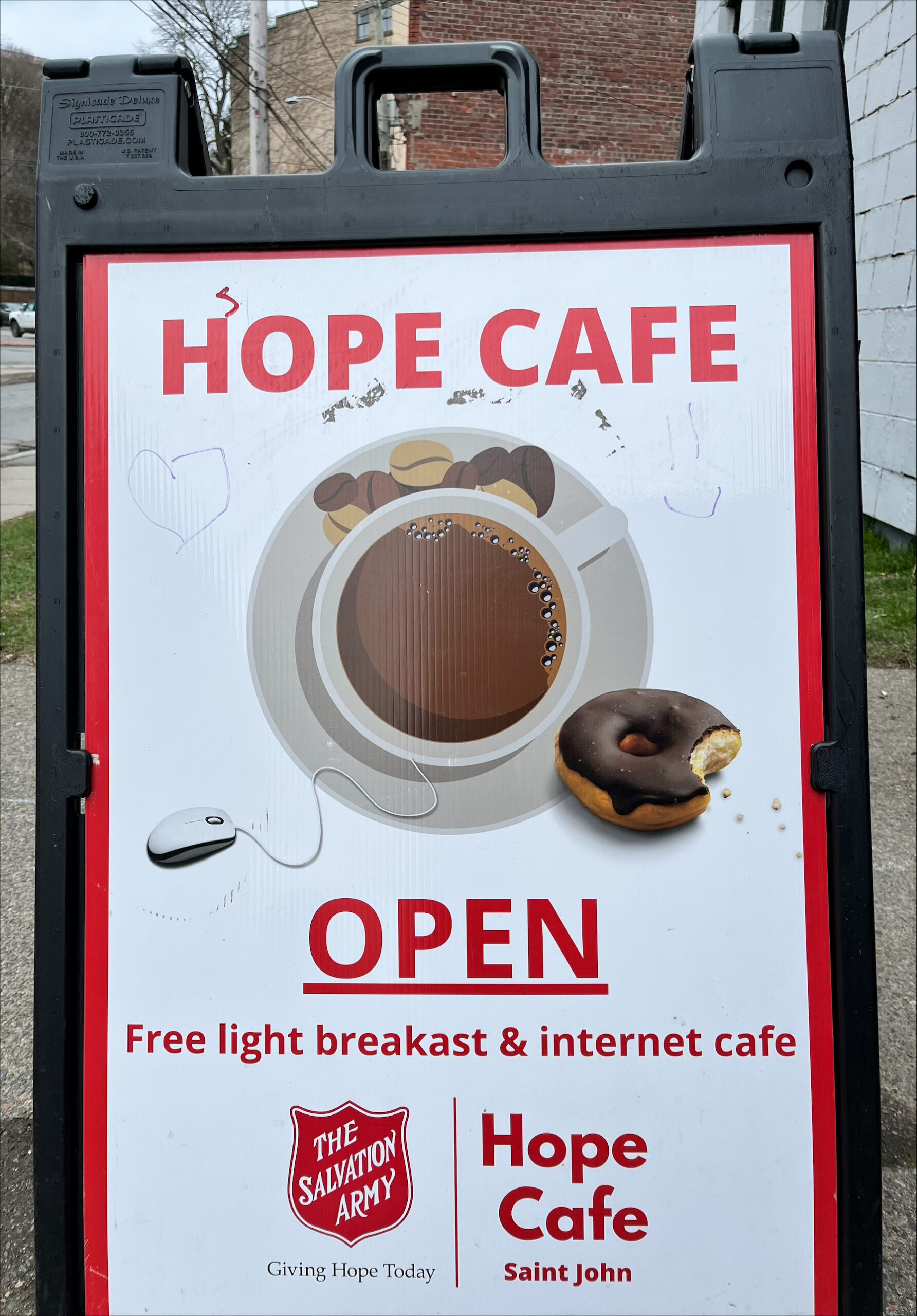 hope cafe sign