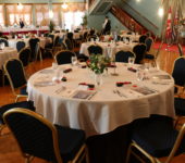 luncheon event empty table