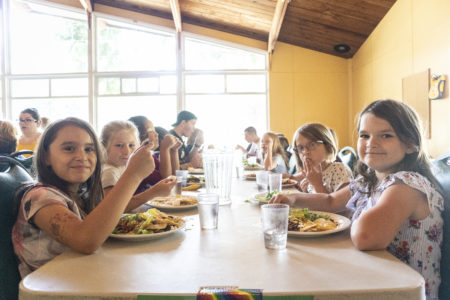 children eating