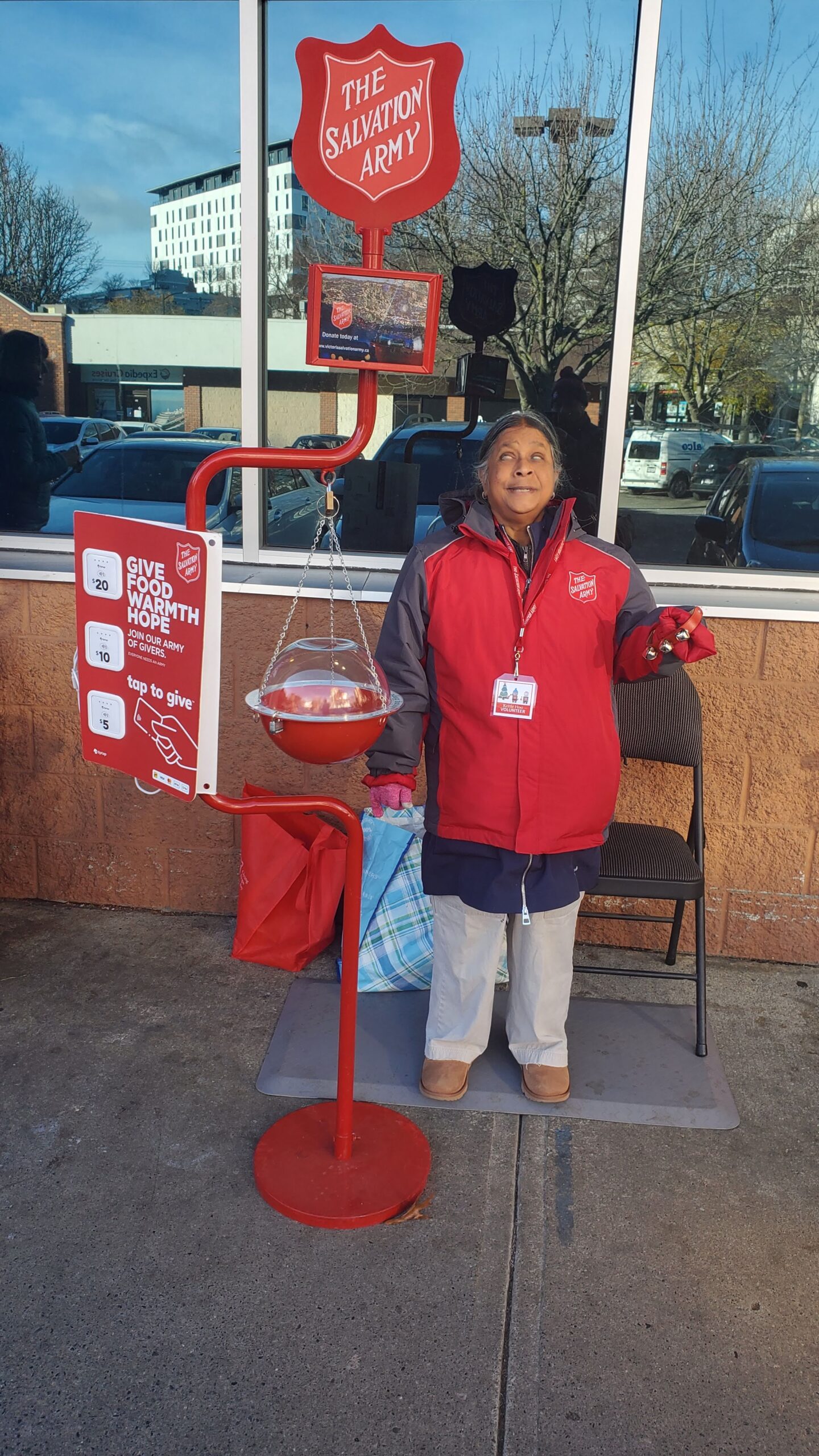 Rain or Shine: Tepi Hughes Brings Heart and Hope to Victoria’s Christmas Kettles