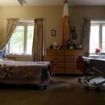 double beds in a room at lakeview manor