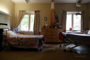 double beds in a room at lakeview manor