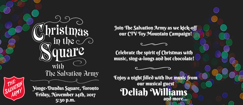 We invite you to Join US!!! Christmas in the Square with The Salvation Army