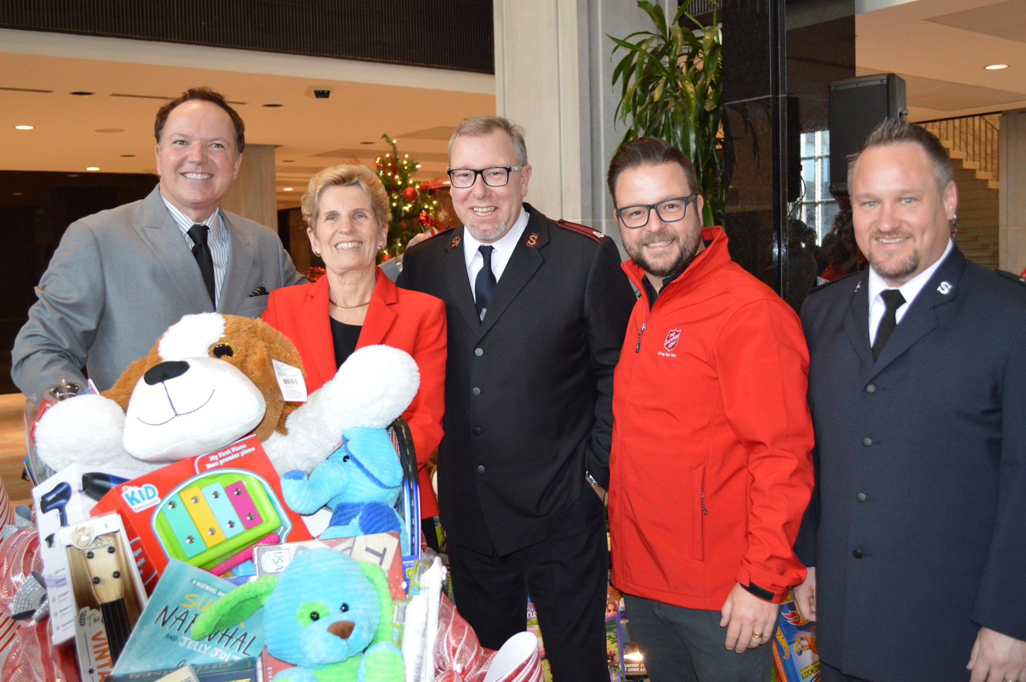 Toy Mountain Team with Premier Kathleen Wynne