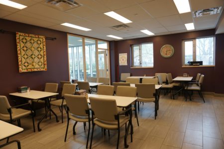 Cafe at The Salvation Army's Belinda's Place Shelter in Newmarket Ontario