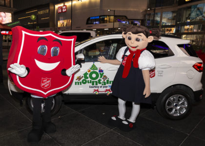 Salvation Army Mascots at event