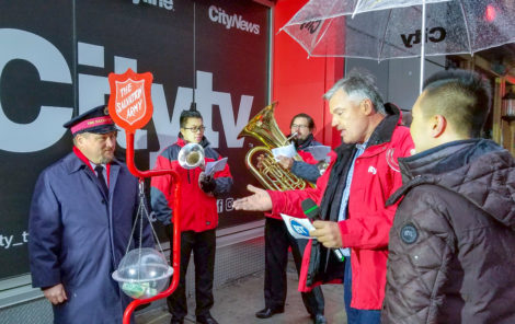 Salvation Army Kettle Launch with Breakfast Television