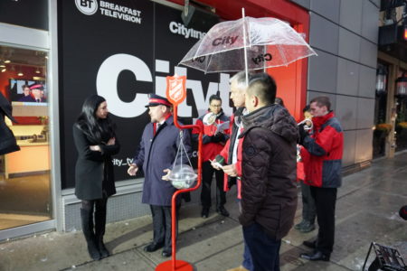 Salvation Army Kettle Launch with Breakfast Television