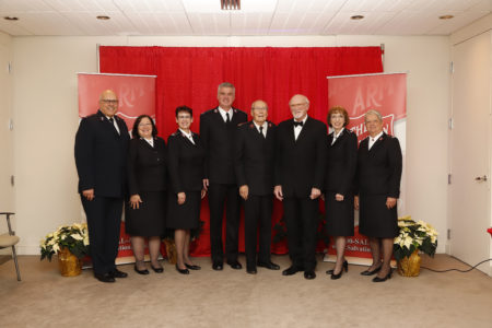 Salvation Army Leaders at Christmas with The Salvation Army
