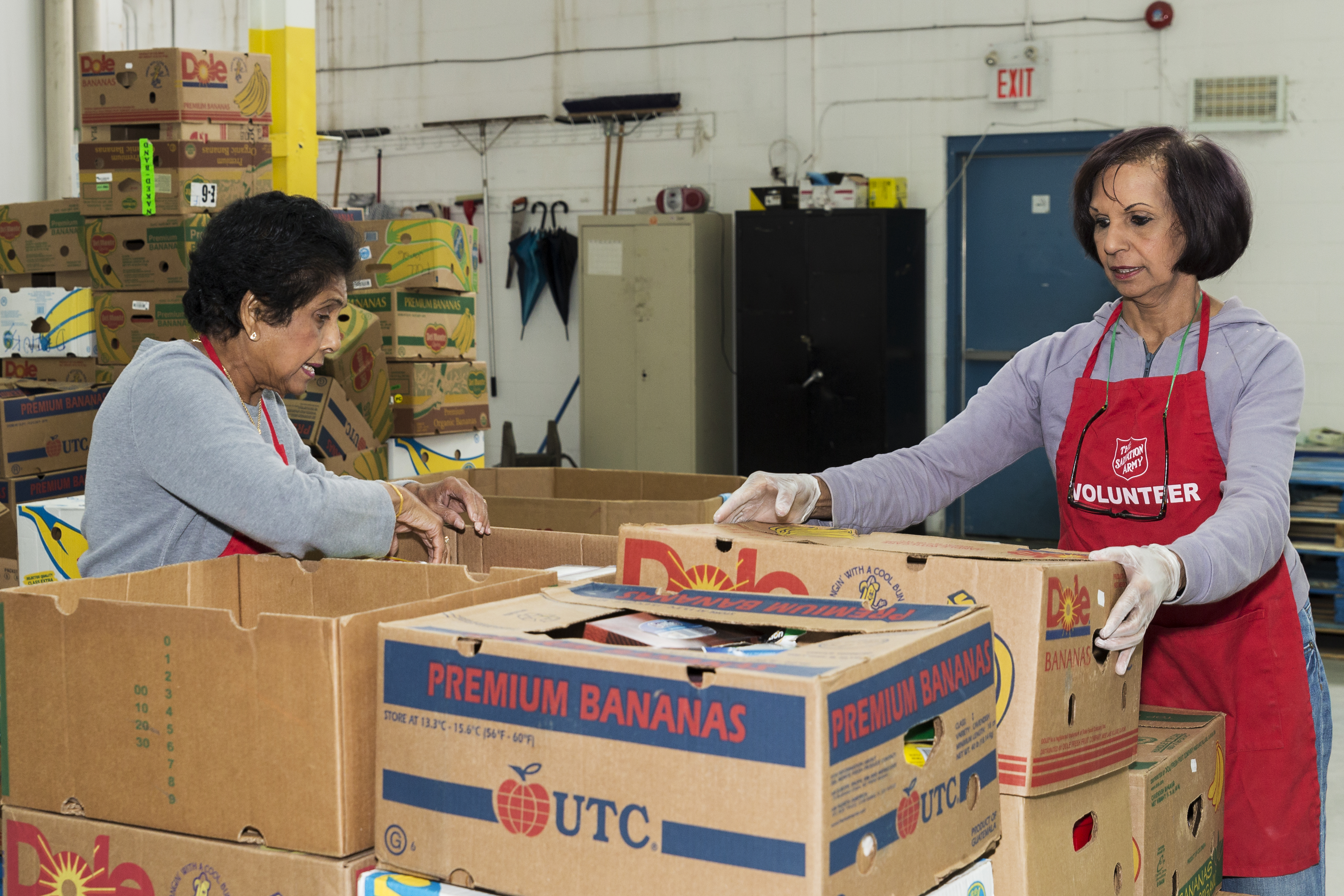 Volunteers at Salvation Army Railside Centre