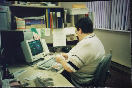 Connie Cook at the old Divisional Headquarters