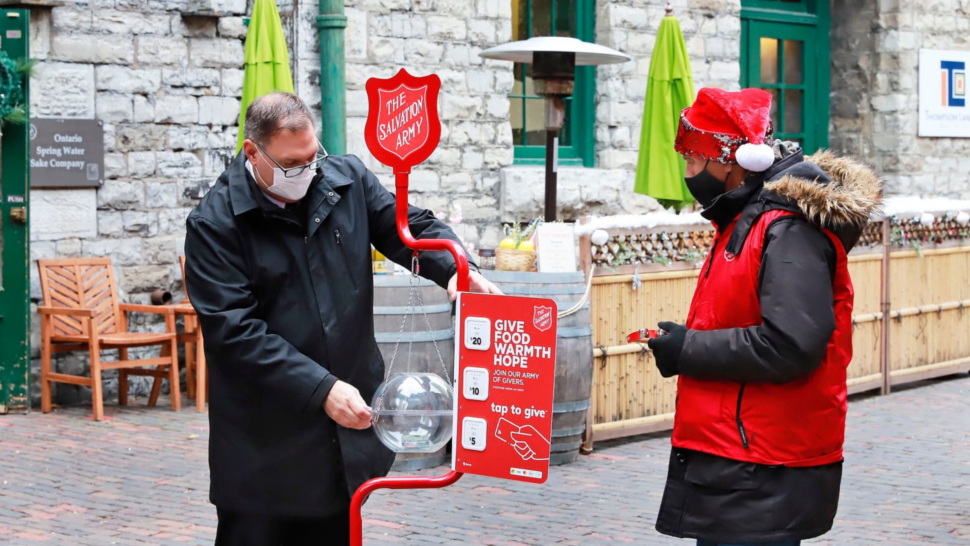 The Salvation Army in Ontario Launches 2022 Christmas Kettle Campaign with  a goal of $13.5 million to Support Individuals and Families in Need