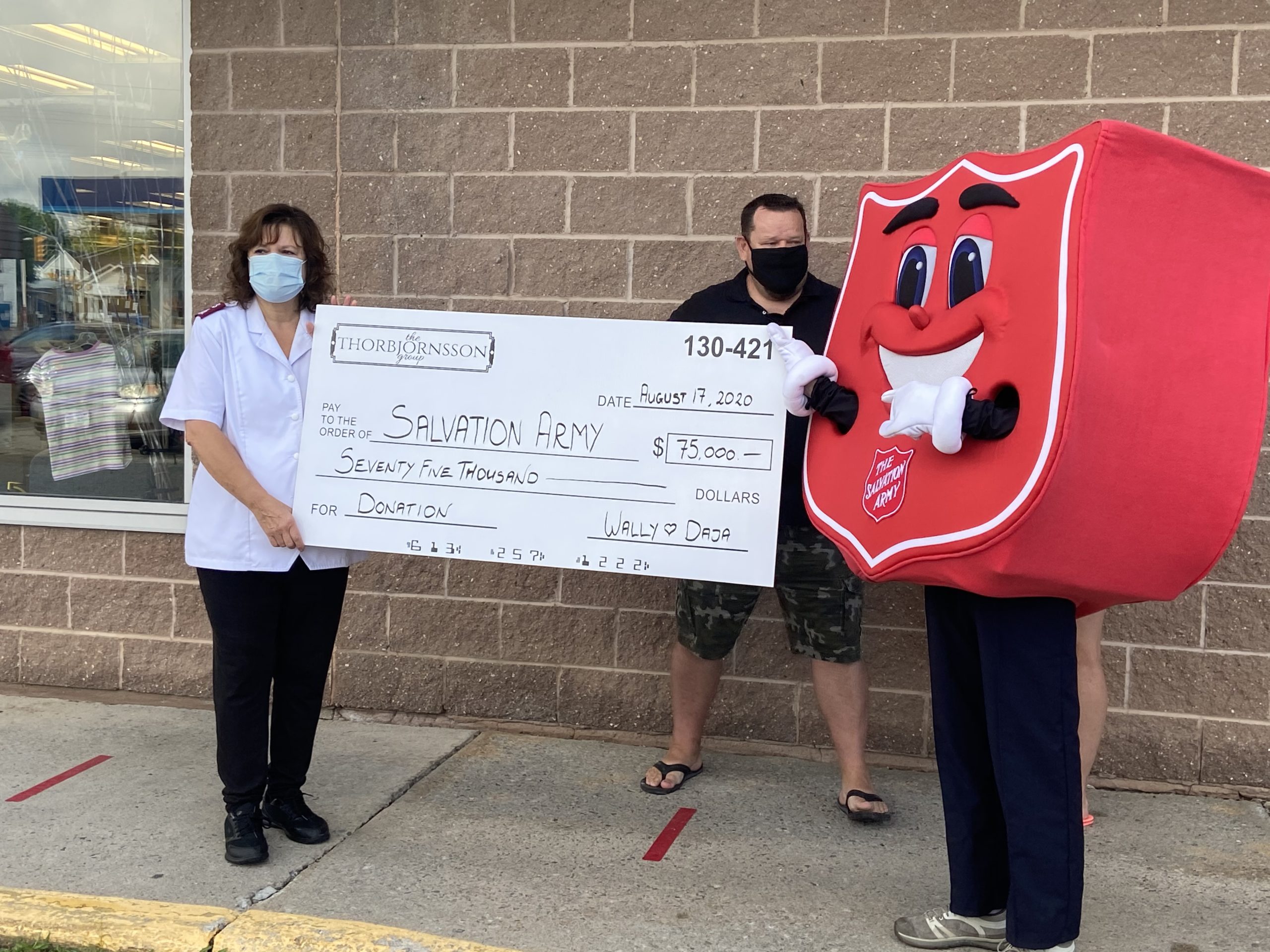 Local Property Owner Donates $75,000 to Salvation Army in Smiths Falls