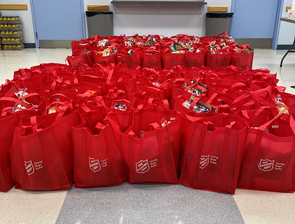 Kingston Rideau Heights Day Camp Staff supporting Hamper and Backpack programs!