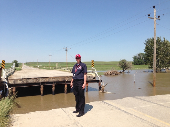 Ontario Great Lakes Divisional EDS Director Perron Goodyear on the scene.