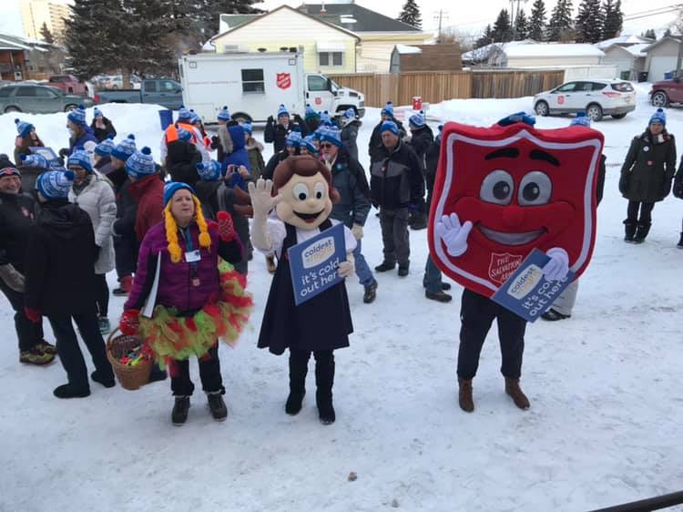 Sally Ann and friends are out for The Salvation Army's Coldest Night of the Year Event in Calgary.