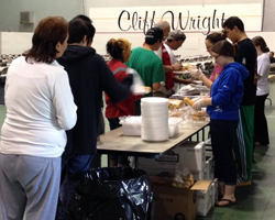 Serving food in Saskatchewan