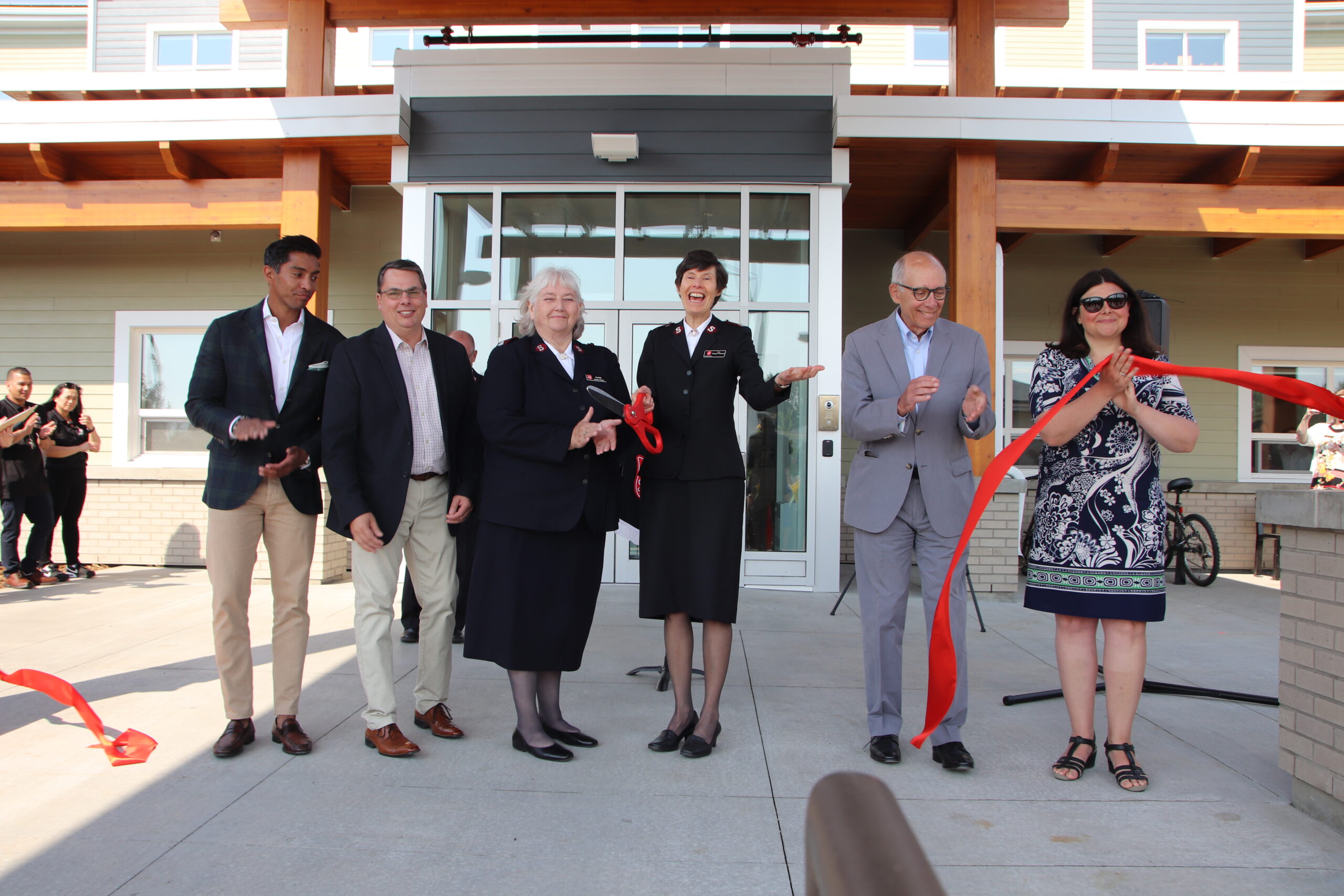 Ribbon cutting ceremony for Grace Village