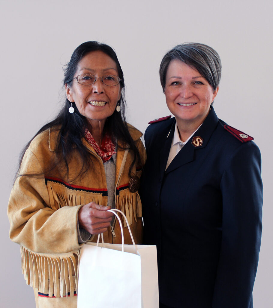 Elder Ann Smith and Major Glenda McKenzie, Corps Officer.