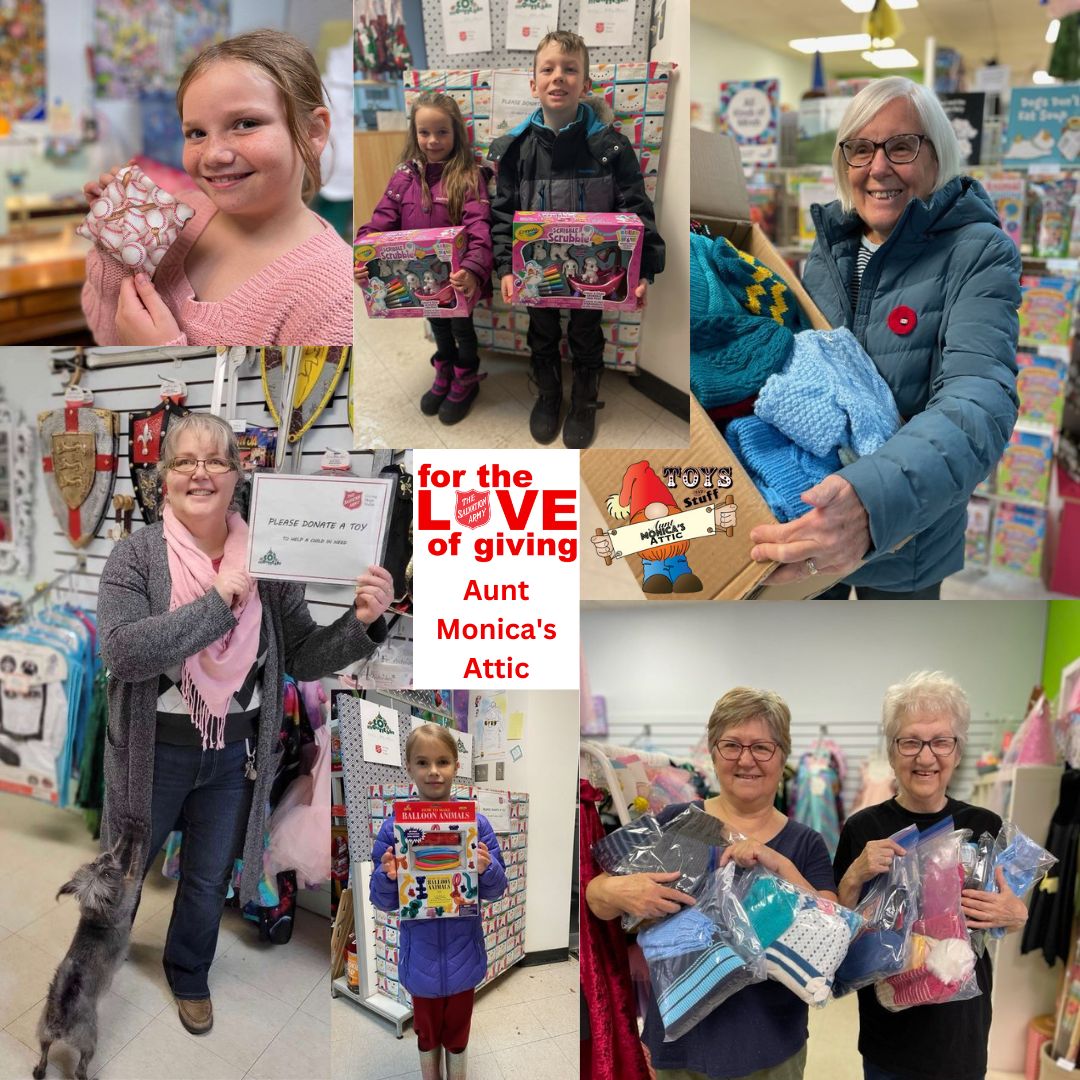 For The Love of Giving – Monica and Toy Mountain