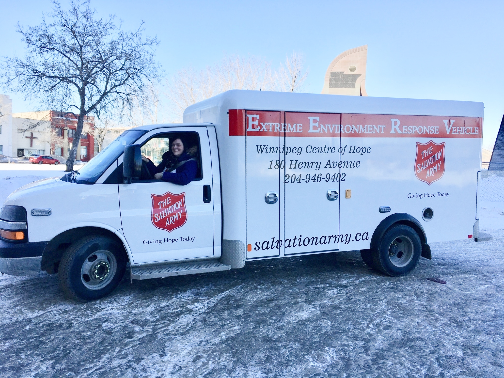 The Salvation Army Winnipeg’s Extreme Environment Response Vehicle keeps rolling to help those in need on our city streets.