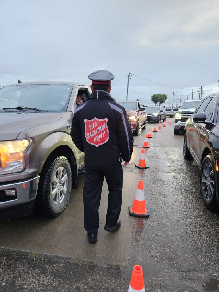 Grande Prairie Community Comes Together to Help Fill Salvation Army Food Bank Shelves