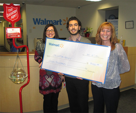 The Walmart head office merchandising team hosted a holiday fundraiser that raised $7,000 for The Salvation Army.