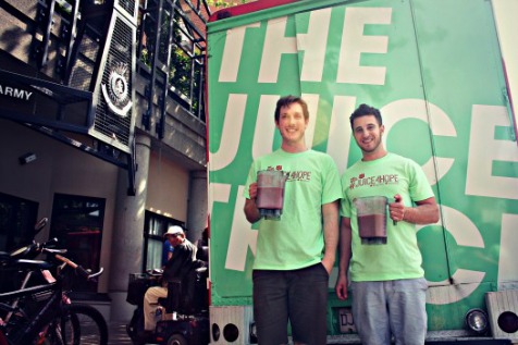 Juice truck supports vulnerable individuals
