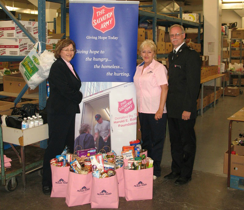 Christmas Comes Early Thanks to MOLLY MAID Food Drive
