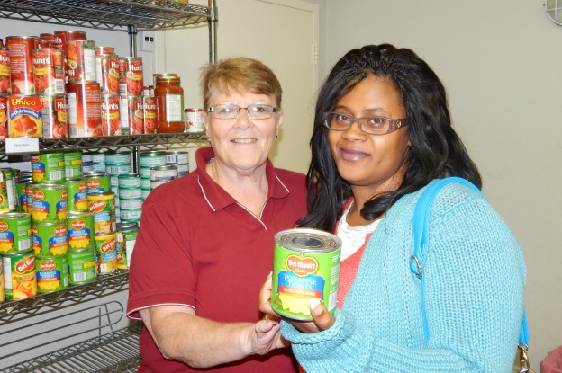 Having access to a food bank keeps single mom calm and hopeful