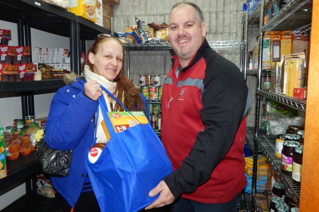 Nicole visits The Salvation Army food bank that reduces her pressures of daily life