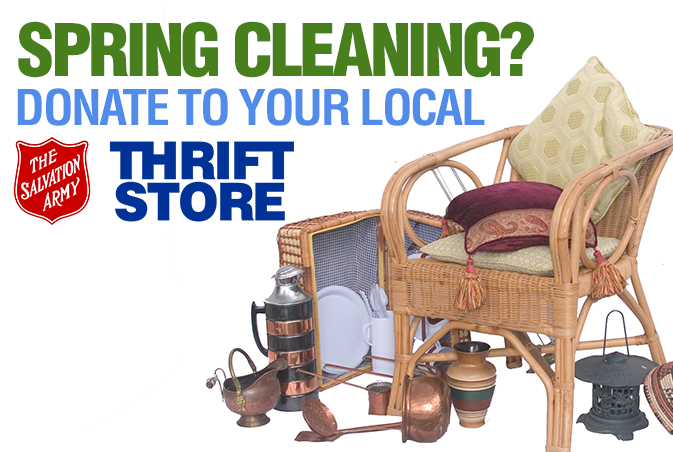 Why donate spring cleaning items to The Salvation Army