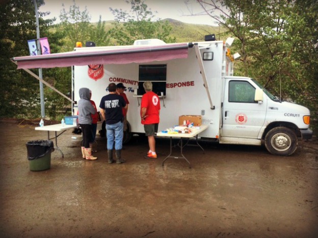 Salvation Army mobile feeding unit at B.C.s Cache Creek flooding