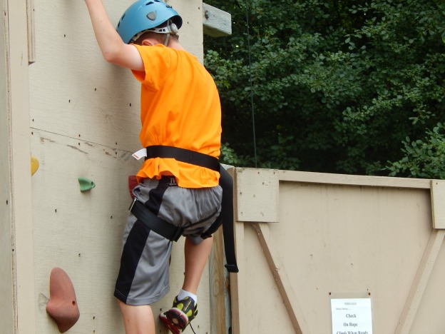 vulnerable youth climb at Jacksons point camps