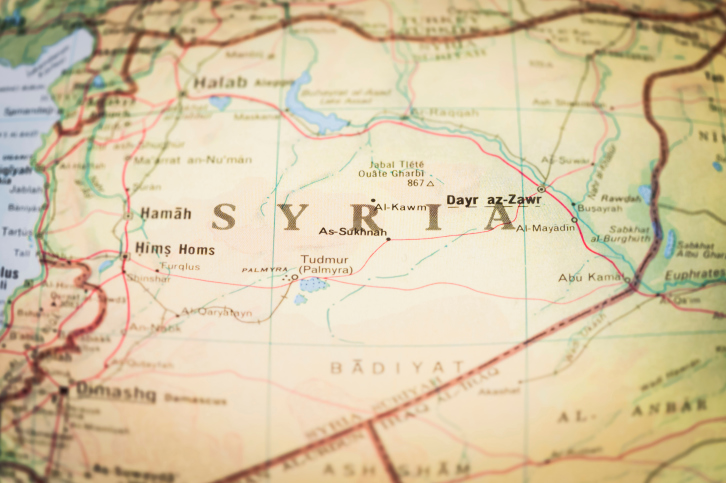 map of Syria