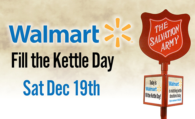 On December 19, Walmart Canada Helps Salvation Army Fill the Kettle