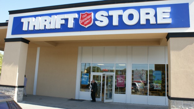 Salvation Army Thrift Store front in Etobicoke Ontario
