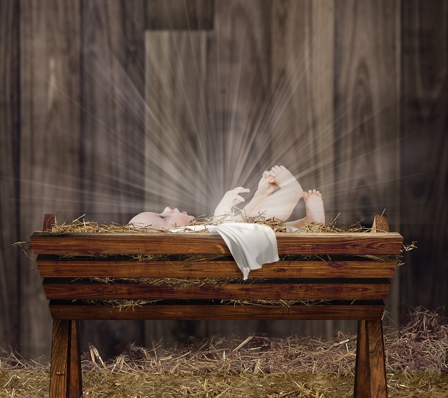 baby in a manger