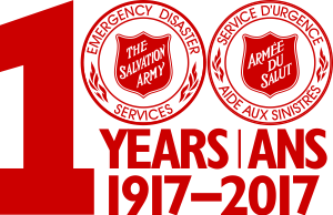 Emergency Disaster Services 100th anniversary logo