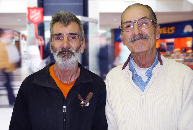 Belleville Man Recognizes kettle volunteer as long-lost brother