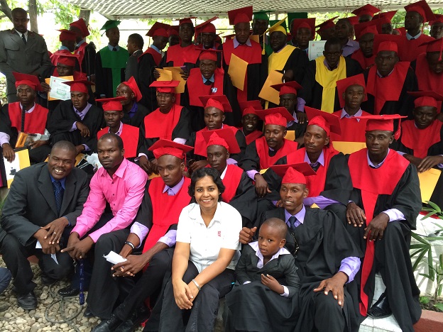 Youth in Haiti graduate from vocational training