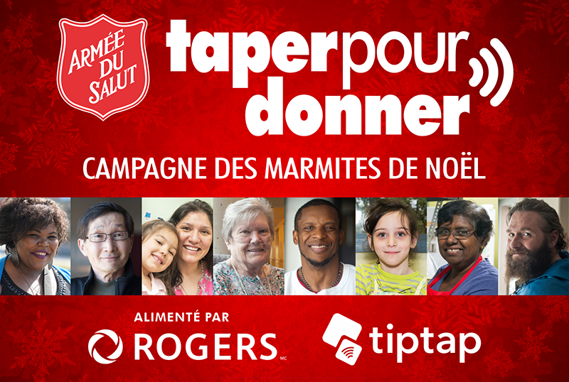 L’Armée du Salut du Canada lance sa campagne des marmites de Noël, propulsée par Rogers, où les dons numériques et sans contact seront acceptés