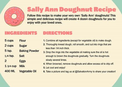 Sally Ann Doughnut Recipe