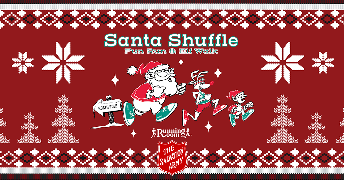 2021 Santa Shuffle promotional event banner