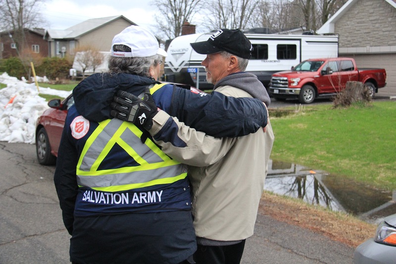 salvation army helping survivor