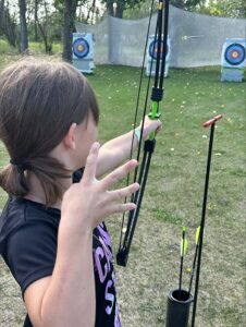 Archery is one of many activities offered at camp