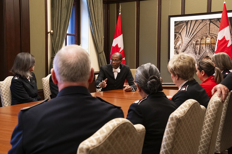 Speaker with national leaders from The Salvation Army across Canada Speaker of the House of Commons of Canada / Président de la chambre des communes du Canada Ottawa, Ontario, on 08 May, 2024. © HOC-CDC Credit:Christian Diotte, House of Commons Photo Services