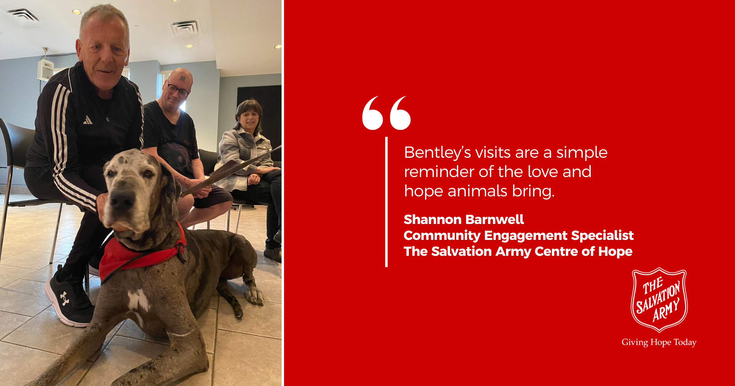Dog Therapy Brings Joy to Windsor Centre of Hope Residents